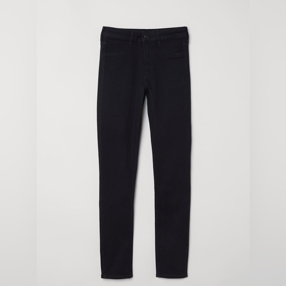 👖H&M Skinny Regular Ankle, Black Denim Jeans, Size 31 - Picture 2 of 3